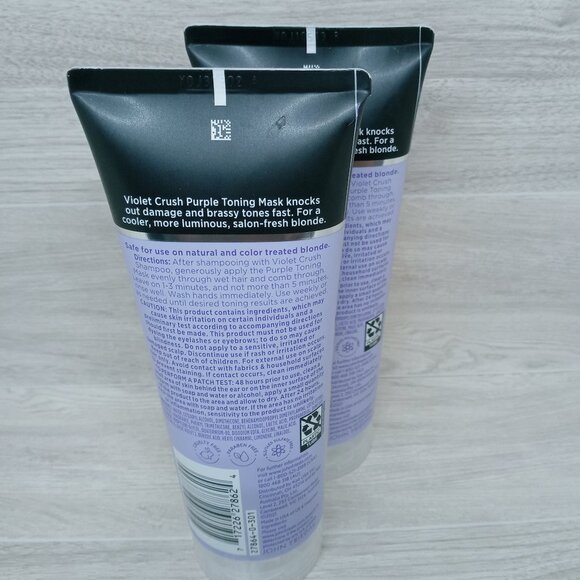 2x John Frieda Violet Crush For Blondes Purple Toning Mask 6 fl oz each - Picture 4 of 4